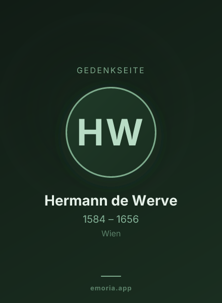 Gedenkportrait von Hermann de Werve