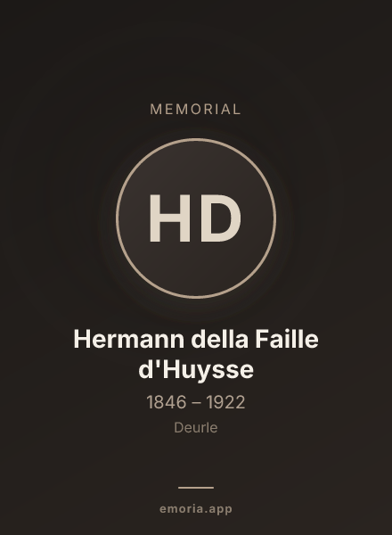 Memorial portrait of Hermann della Faille d'Huysse