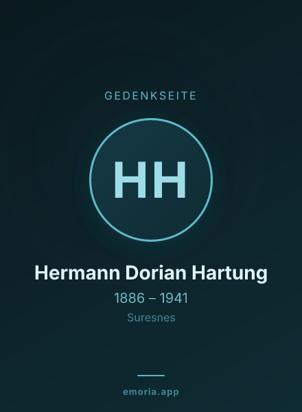 Gedenkportrait von Hermann Dorian Hartung