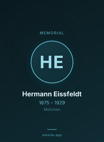 Memorial portrait of Hermann Eissfeldt