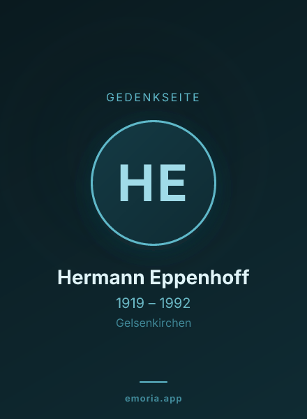 Gedenkportrait von Hermann Eppenhoff