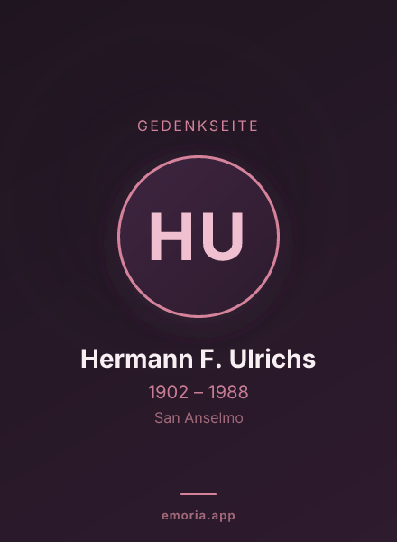 Gedenkportrait von Hermann F. Ulrichs