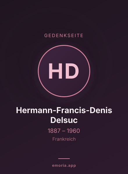 Gedenkportrait von Hermann-Francis-Denis Delsuc