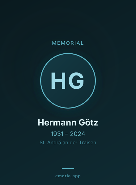 Memorial portrait of Hermann Götz