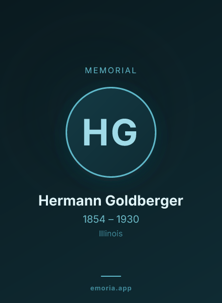 Memorial portrait of Hermann Goldberger