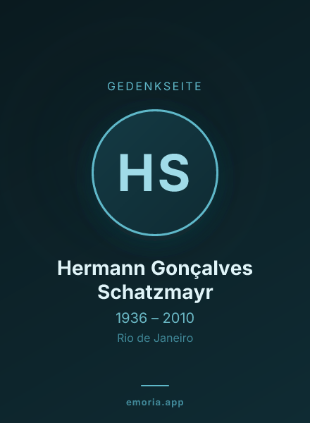 Gedenkportrait von Hermann Gonçalves Schatzmayr