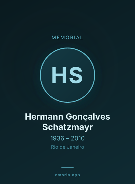 Memorial portrait of Hermann Gonçalves Schatzmayr