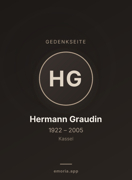 Gedenkportrait von Hermann Graudin