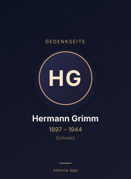 Gedenkportrait von Hermann Grimm