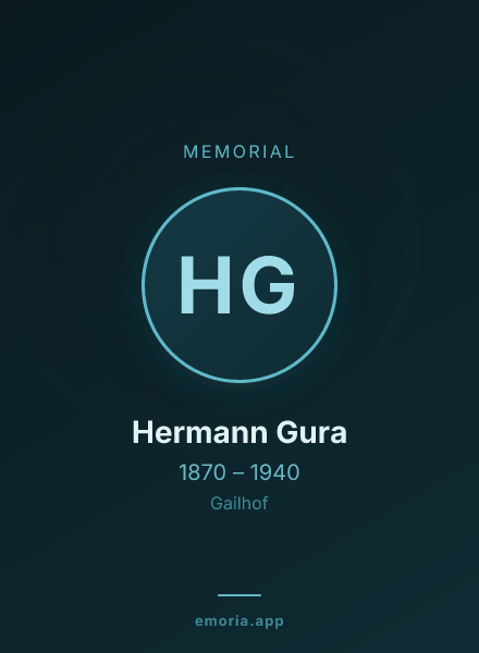 Memorial portrait of Hermann Gura