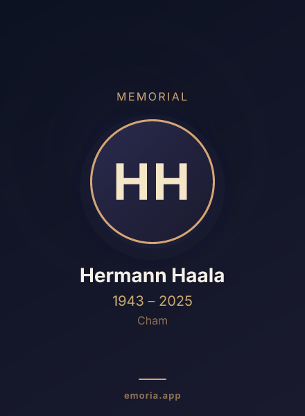 Memorial portrait of Hermann Haala