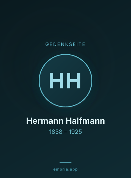 Gedenkportrait von Hermann Halfmann