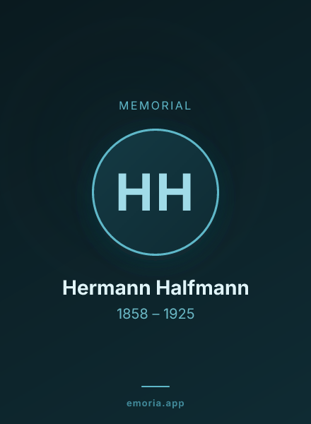 Memorial portrait of Hermann Halfmann