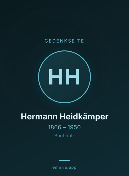 Gedenkportrait von Hermann Heidkämper