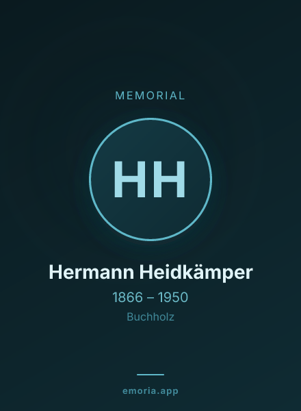 Memorial portrait of Hermann Heidkämper