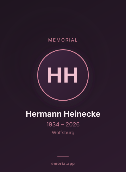 Memorial portrait of Hermann Heinecke