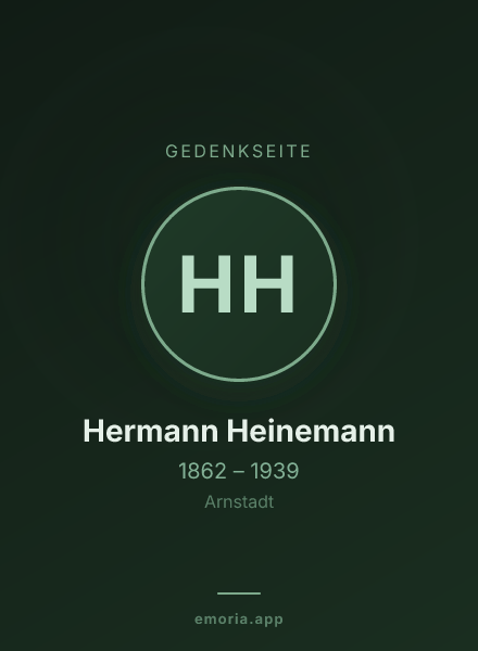 Gedenkportrait von Hermann Heinemann