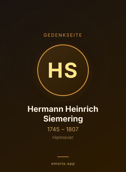 Gedenkportrait von Hermann Heinrich Siemering
