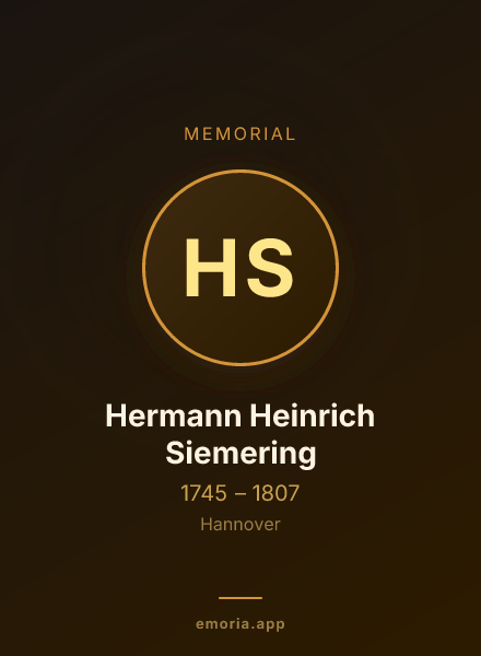 Memorial portrait of Hermann Heinrich Siemering