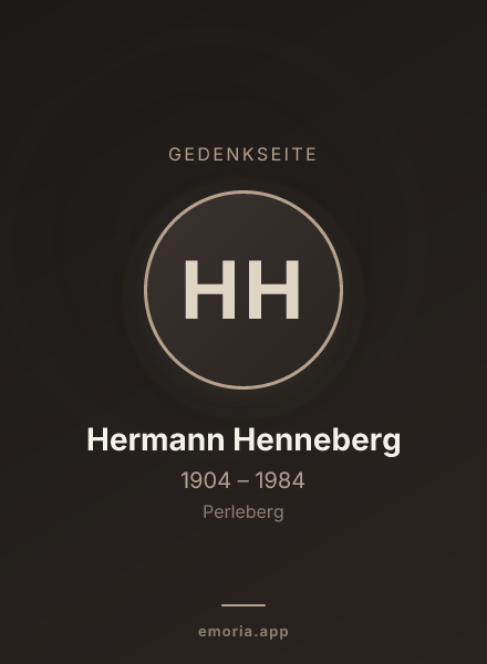 Gedenkportrait von Hermann Henneberg