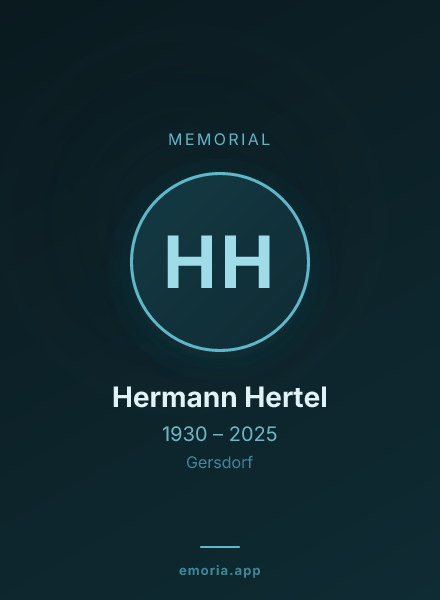 Memorial portrait of Hermann Hertel