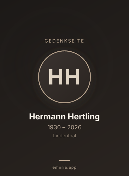 Gedenkportrait von Hermann Hertling