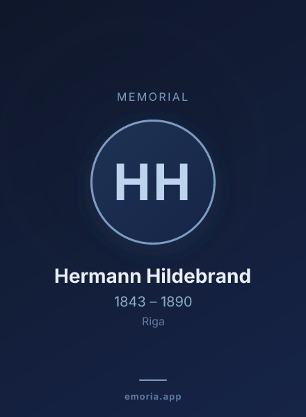 Memorial portrait of Hermann Hildebrand
