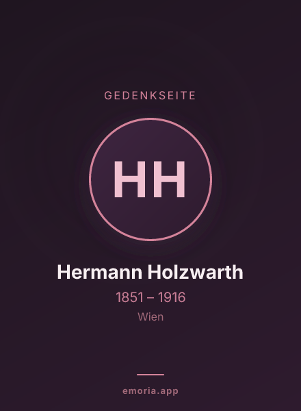 Gedenkportrait von Hermann Holzwarth