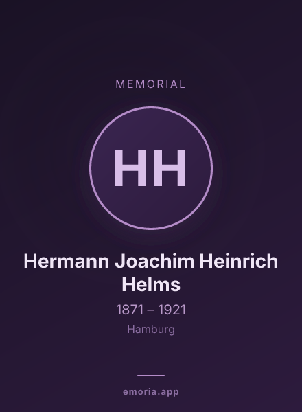 Memorial portrait of Hermann Joachim Heinrich Helms