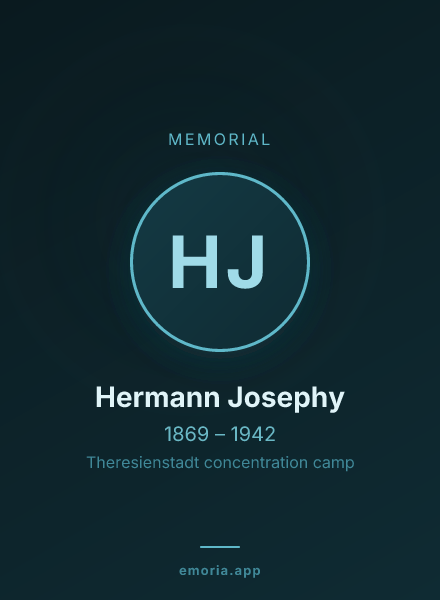 Memorial portrait of Hermann Josephy