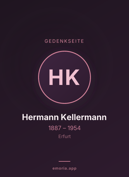 Gedenkportrait von Hermann Kellermann