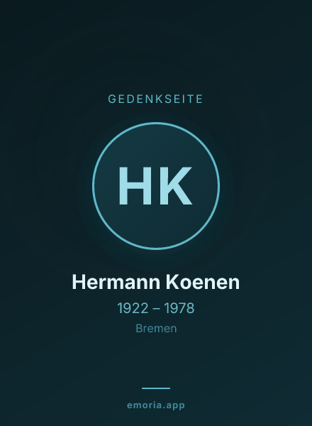 Gedenkportrait von Hermann Koenen