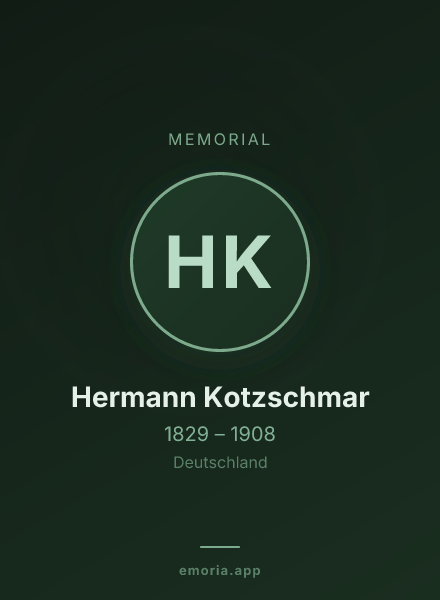 Memorial portrait of Hermann Kotzschmar