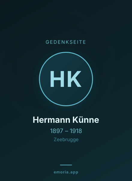 Gedenkportrait von Hermann Künne