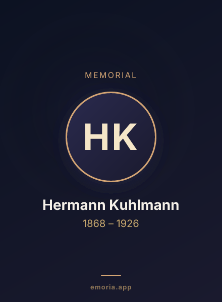 Memorial portrait of Hermann Kuhlmann