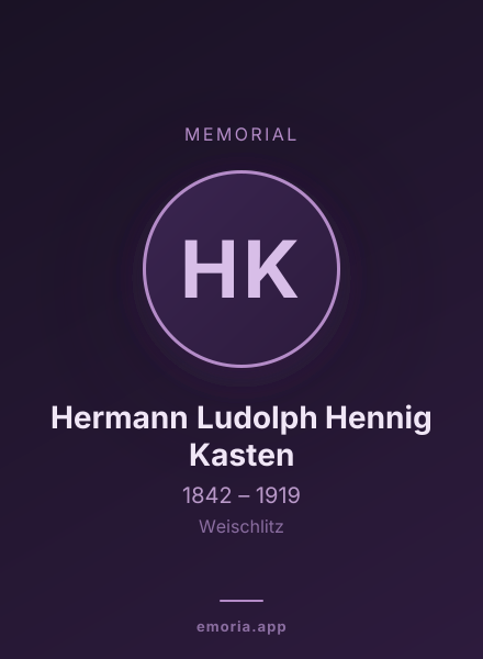Memorial portrait of Hermann Ludolph Hennig Kasten