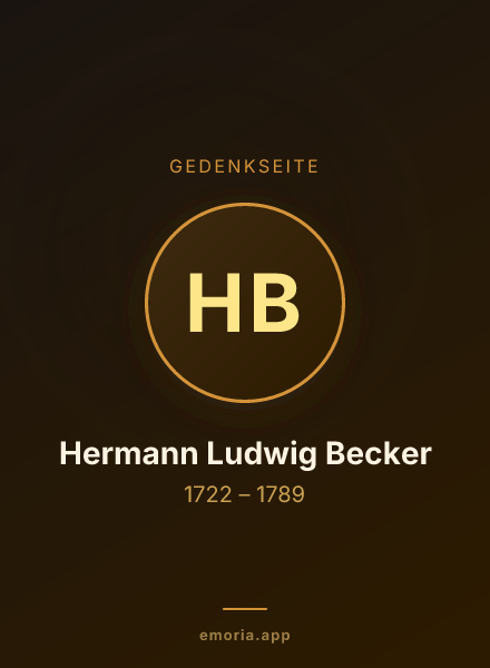 Gedenkportrait von Hermann Ludwig Becker