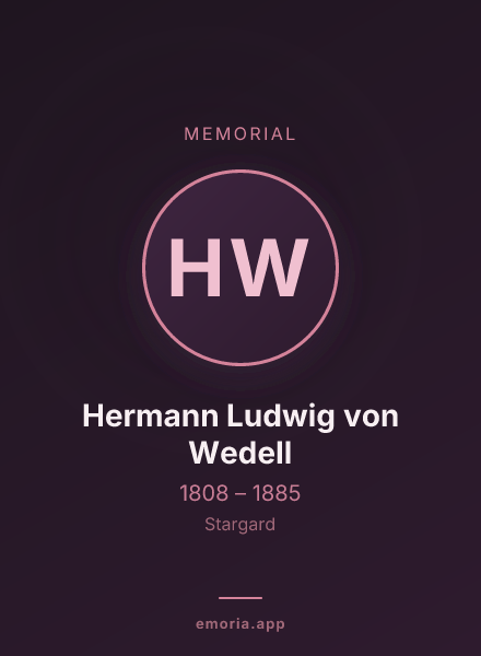 Memorial portrait of Hermann Ludwig von Wedell