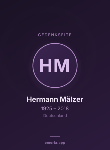 Gedenkportrait von Hermann Mälzer