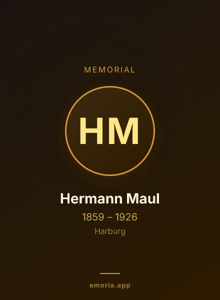 Memorial portrait of Hermann Maul