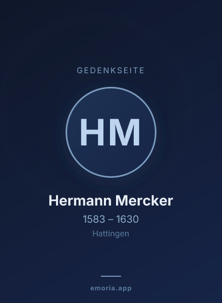 Gedenkportrait von Hermann Mercker