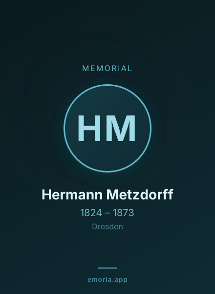 Memorial portrait of Hermann Metzdorff