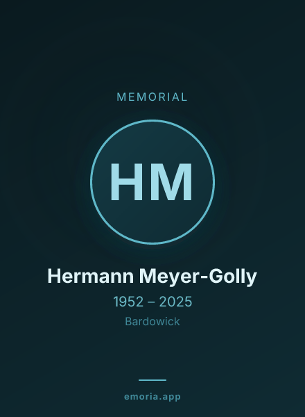 Memorial portrait of Hermann Meyer-Golly
