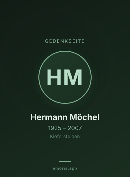 Gedenkportrait von Hermann Möchel