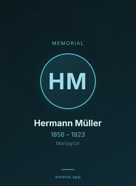 Memorial portrait of Hermann Müller