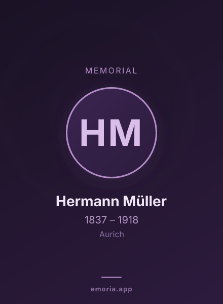 Memorial portrait of Hermann Müller