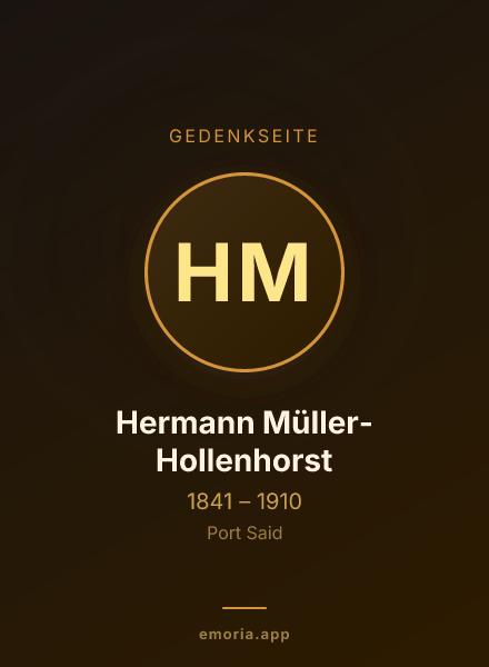 Gedenkportrait von Hermann Müller-Hollenhorst