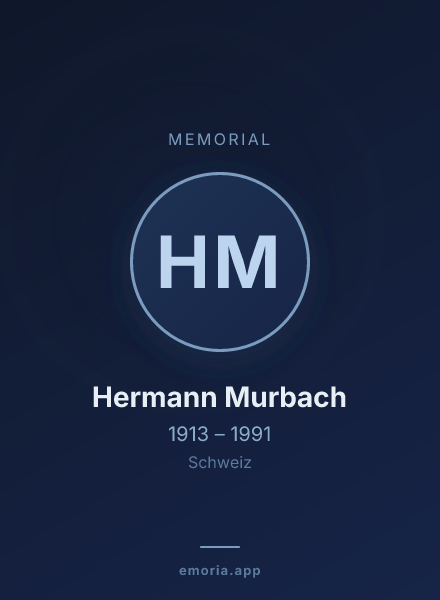 Memorial portrait of Hermann Murbach