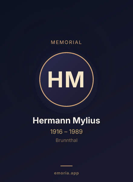 Memorial portrait of Hermann Mylius