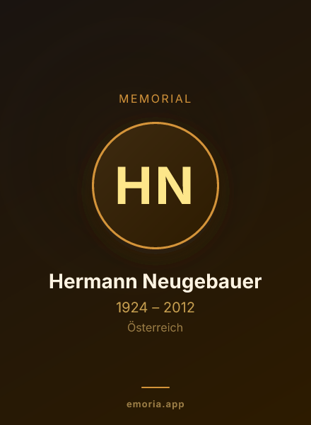 Memorial portrait of Hermann Neugebauer